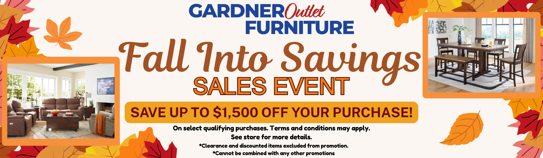 Football & Fall sale web banner