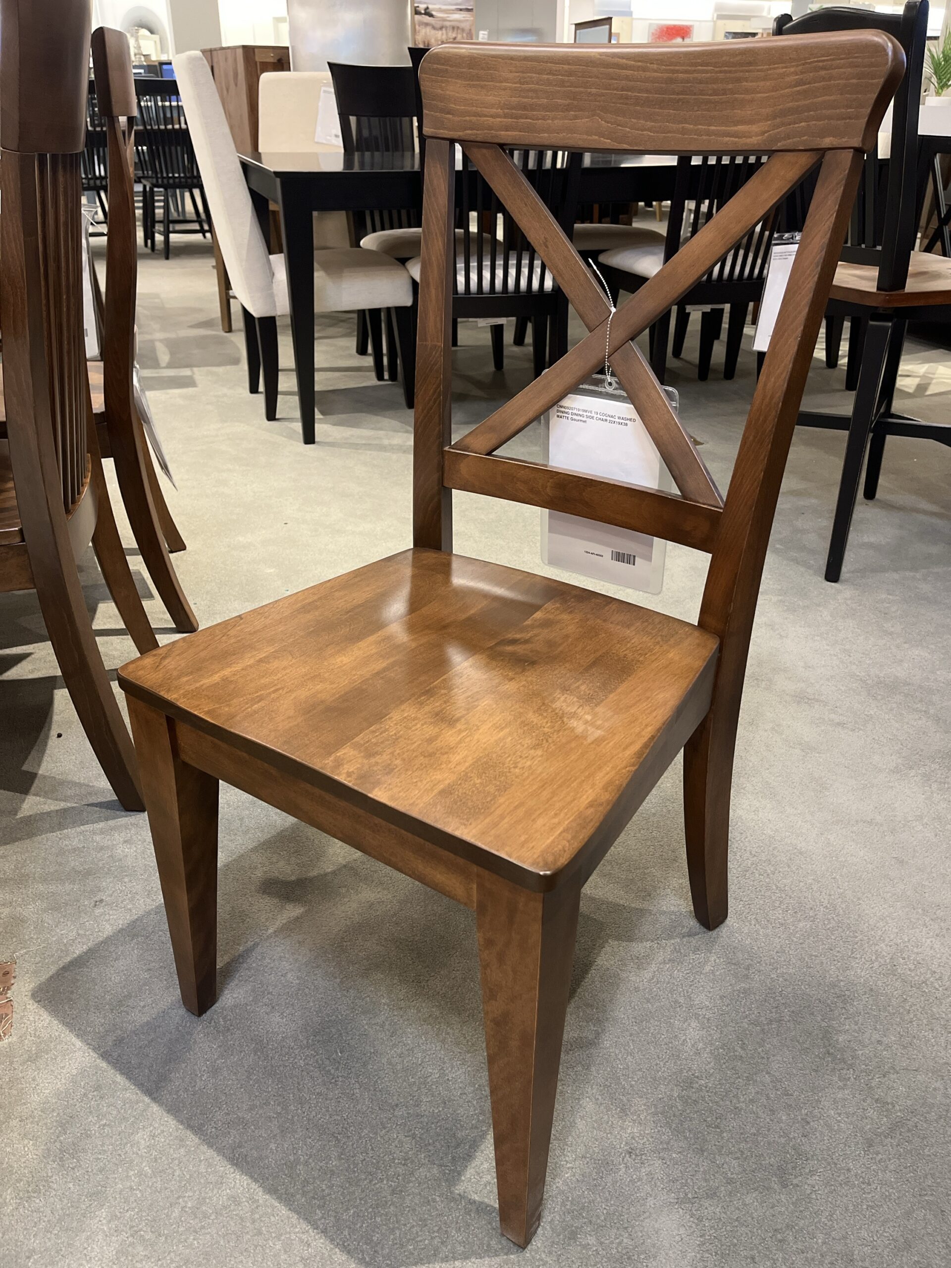 CNN 9207 Cognac Washed Dining Chair Matte