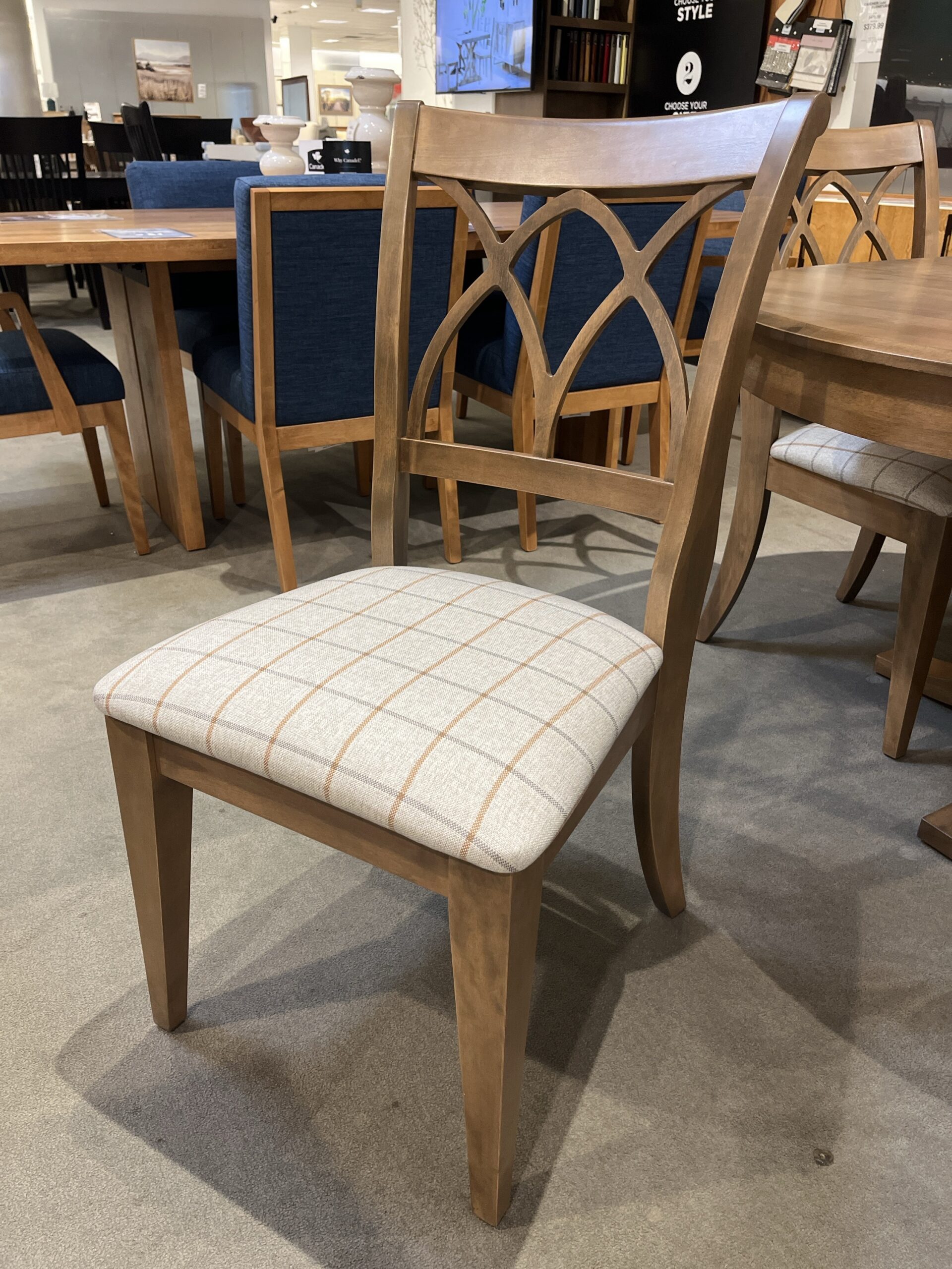 CNN 9049 Dining Upholstered Chair Pecan Washed Gourmet