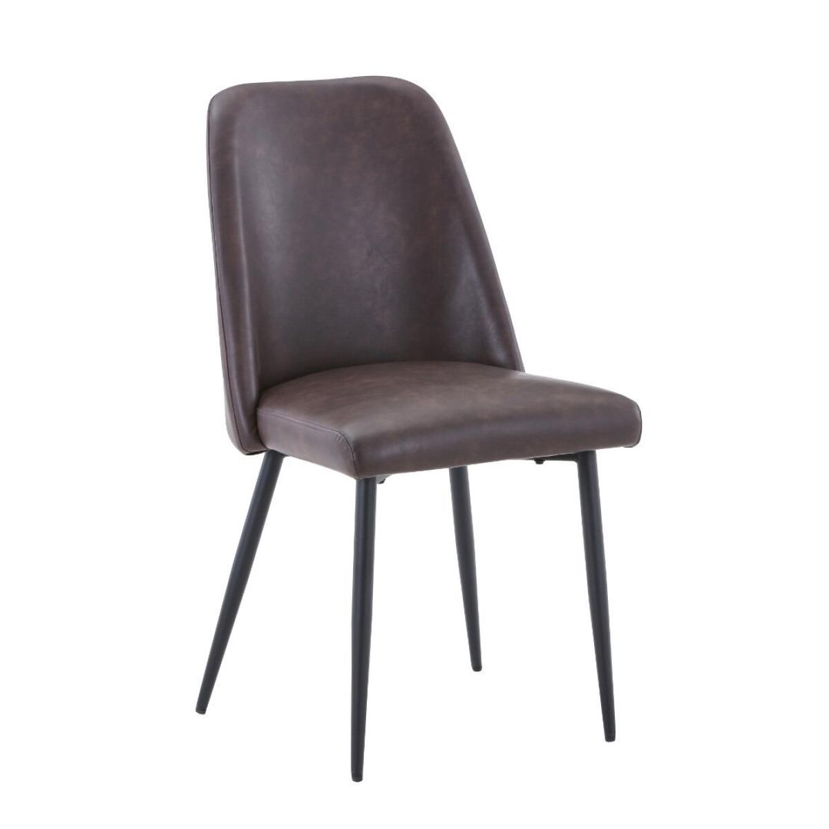 Maddox Upholstered Chair Dark Brown Maddox Upholstered Chair Dark Brown - Image 1