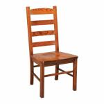 Ladder Back Side Chair w/Reclaimed Barnwood Seat