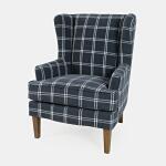 Lacroix Accent Chair Navy - Image 2