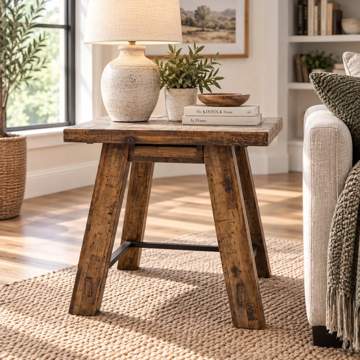 Cannon Valley Trestle End Table