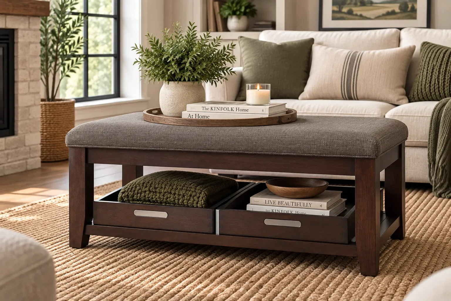 Twin Cities Ottoman Coffee Table