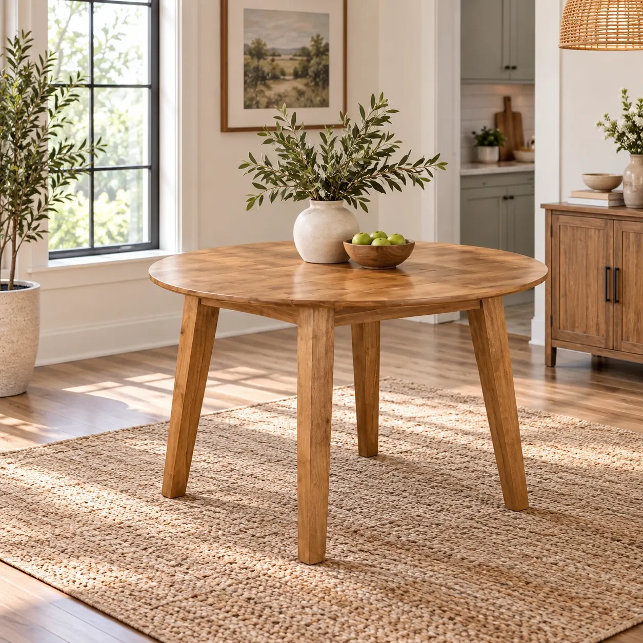 Simplicity Round Drop Leaf Table