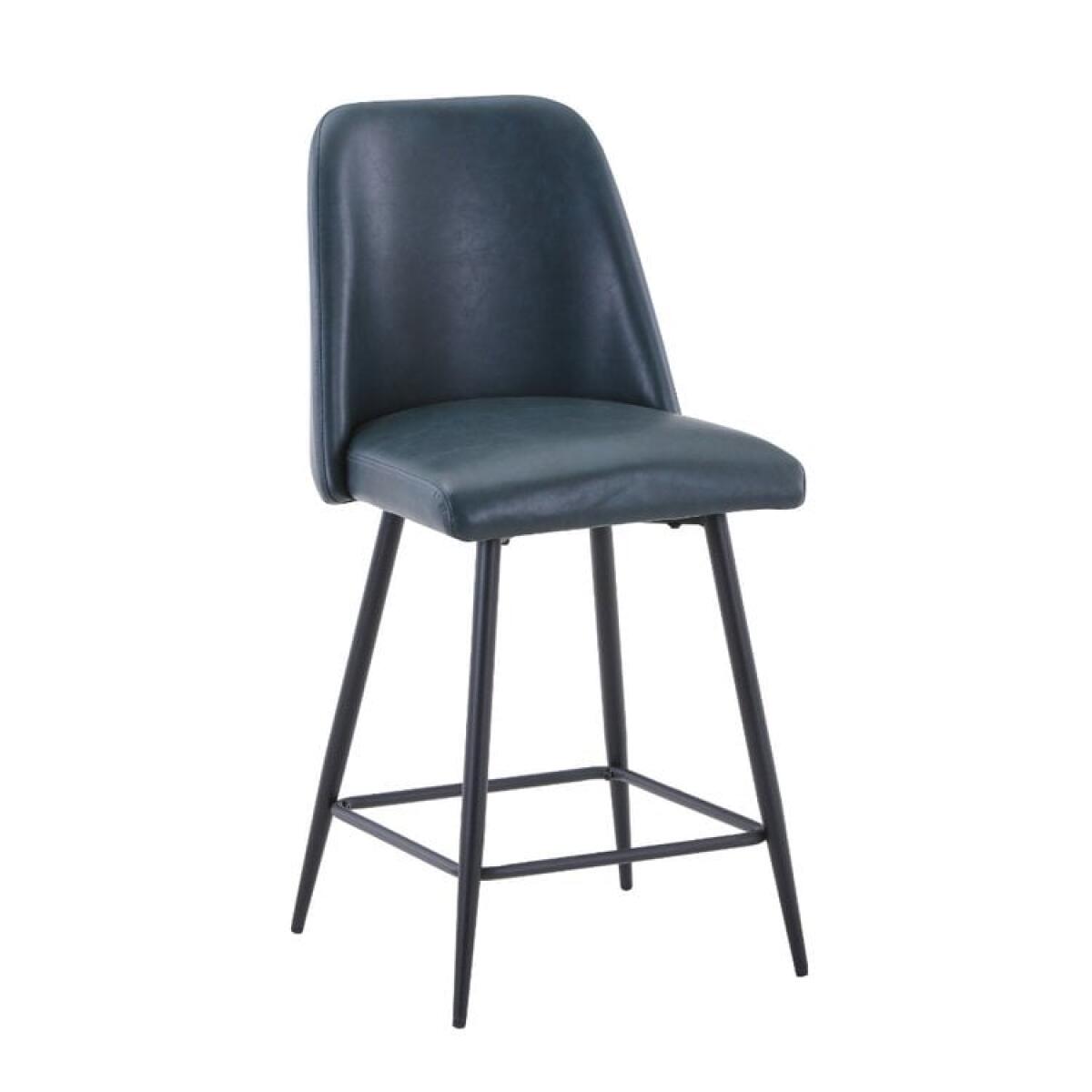 Maddox Upholstered Counter Stool- Blueberry Maddox Upholstered Counter Stool- Blueberry - Image 1