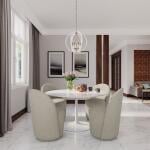 Landon Swivel Dining Chair Grey - Image 2