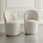 Landon Swivel Dining Chair Natural - Image 3