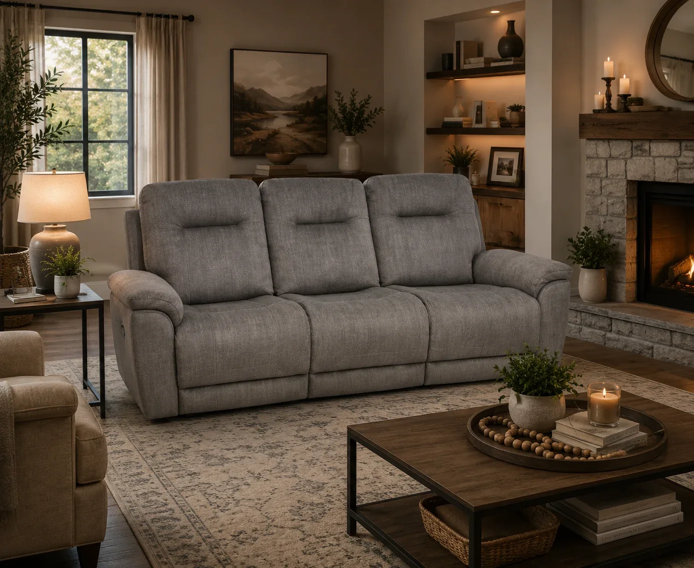 Triple Power Reclining Sofa