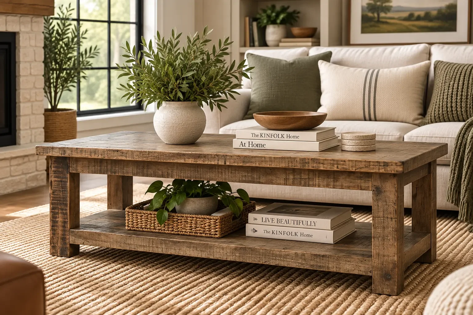 ChatGPT Image Sep 10, 2026, 03_41_59 PM Reclamation Salvaged Wood Rectangle Coffee Table - Image 1