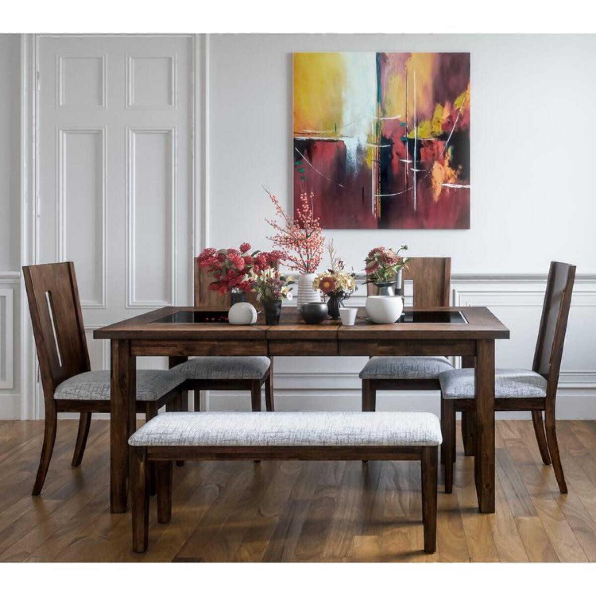 2005-66_ROOM Merlot Urban Icon Extension Dining Table - Image 1