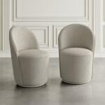Landon Swivel Dining Chair Grey - Image 3