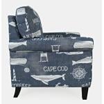 Seafarer Accent Chair Navy - Image 3