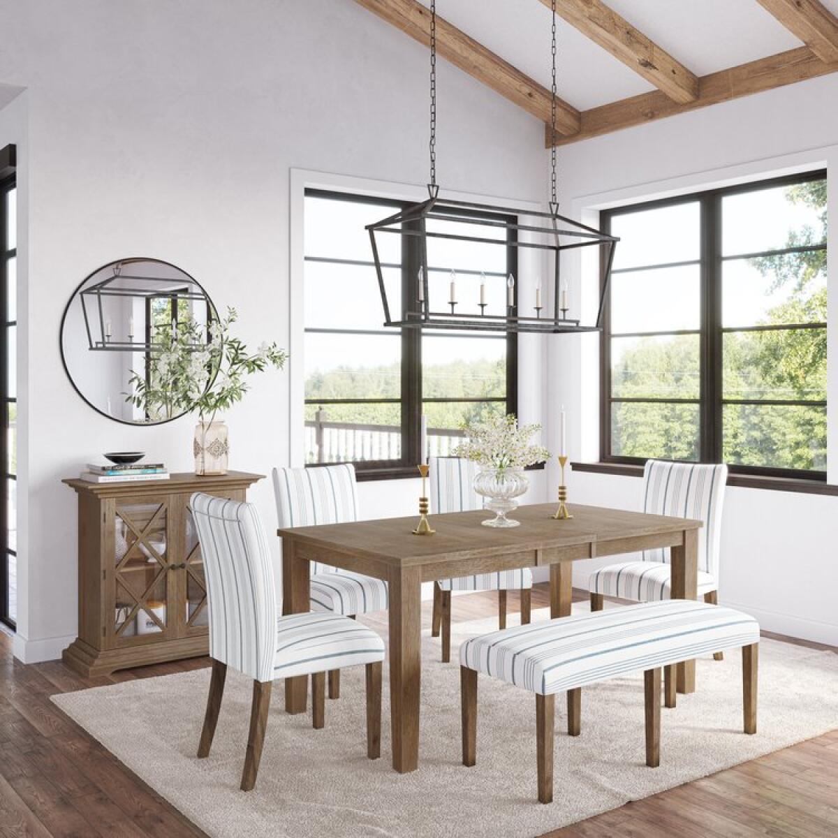 2148-66.392KD.46KD-6PC Eastern Tides Extension Dining Table - Image 1