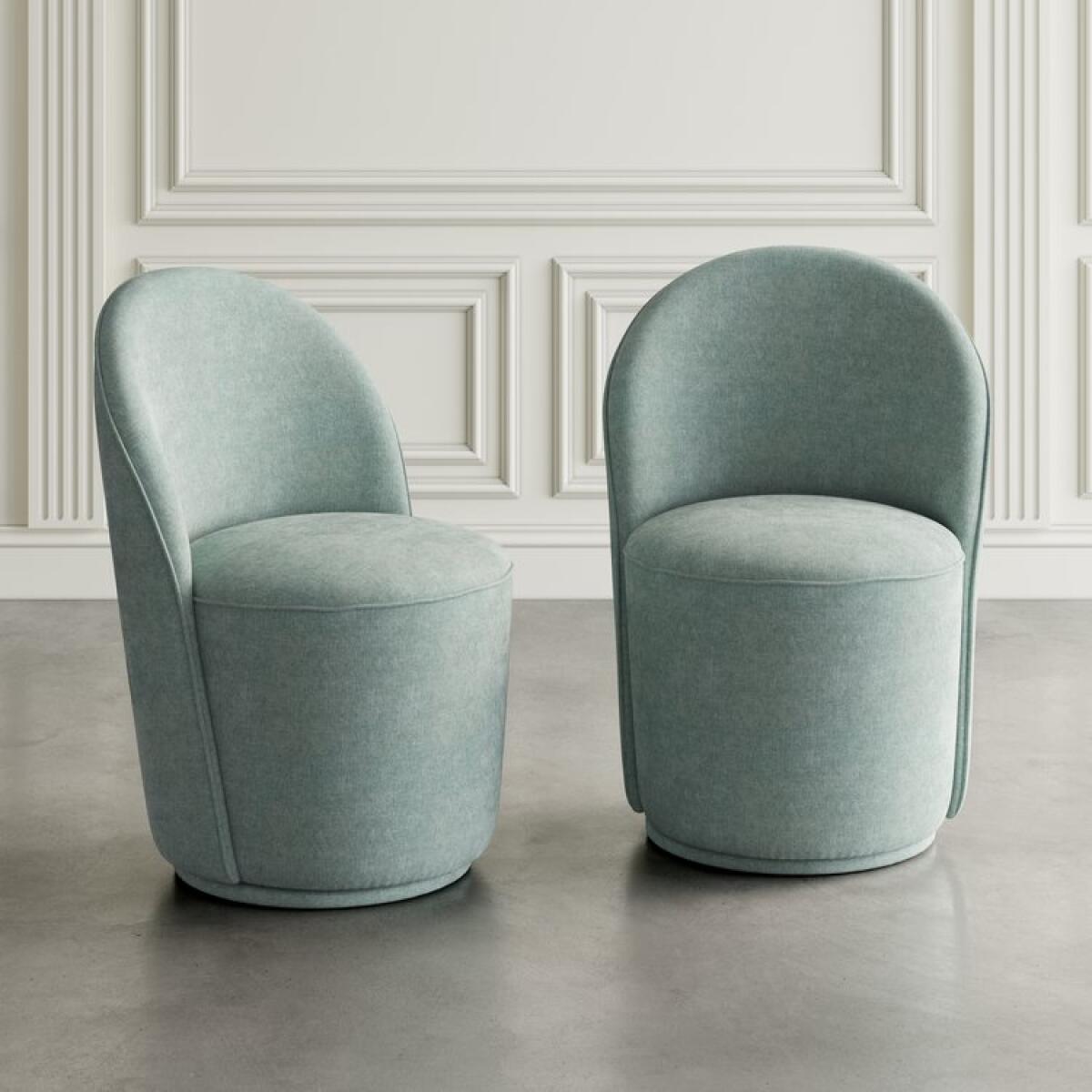2271_LANDONBLU_SL_PAIR Landon Swivel Dining Chair Blue - Image 1