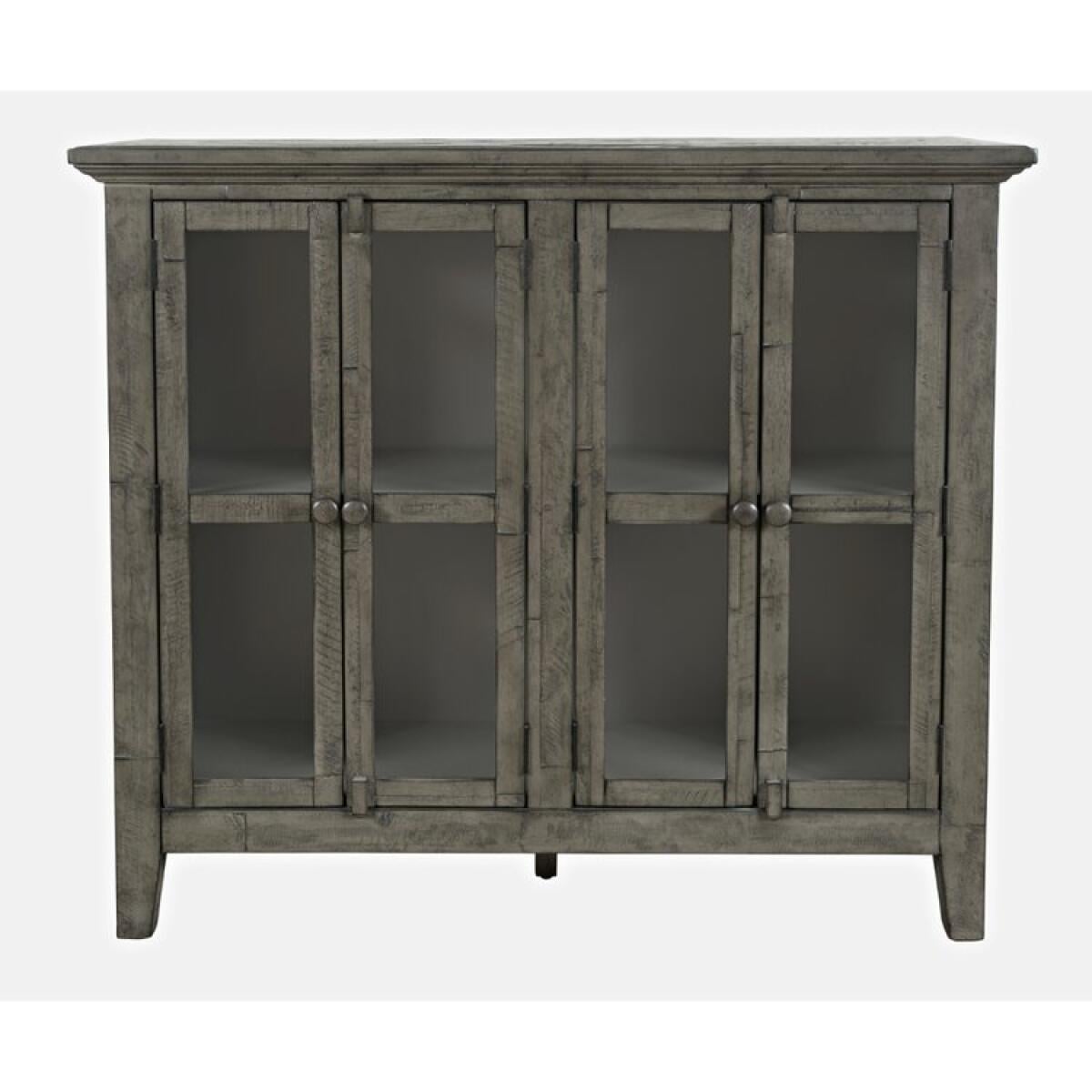 Rustic Shores 4 Door Accent Cabinet Stone Rustic Shores 4 Door Accent Cabinet Stone - Image 1