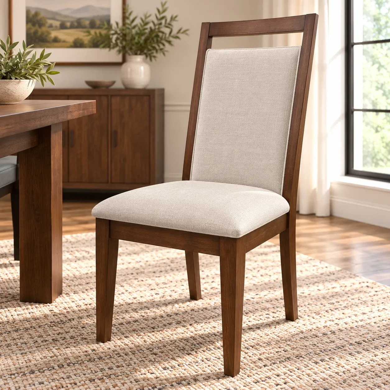 CNN 9046 Cognac Washed Dining Chair Matte