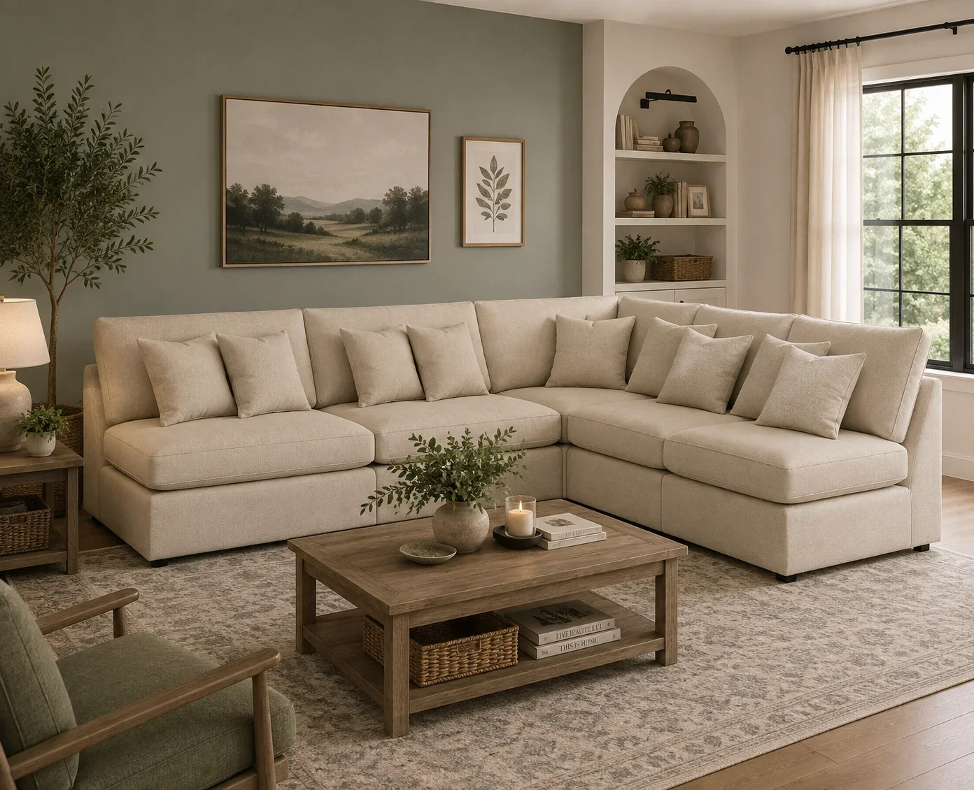 Beckham L-Shaped Sectional (6 Pieces)