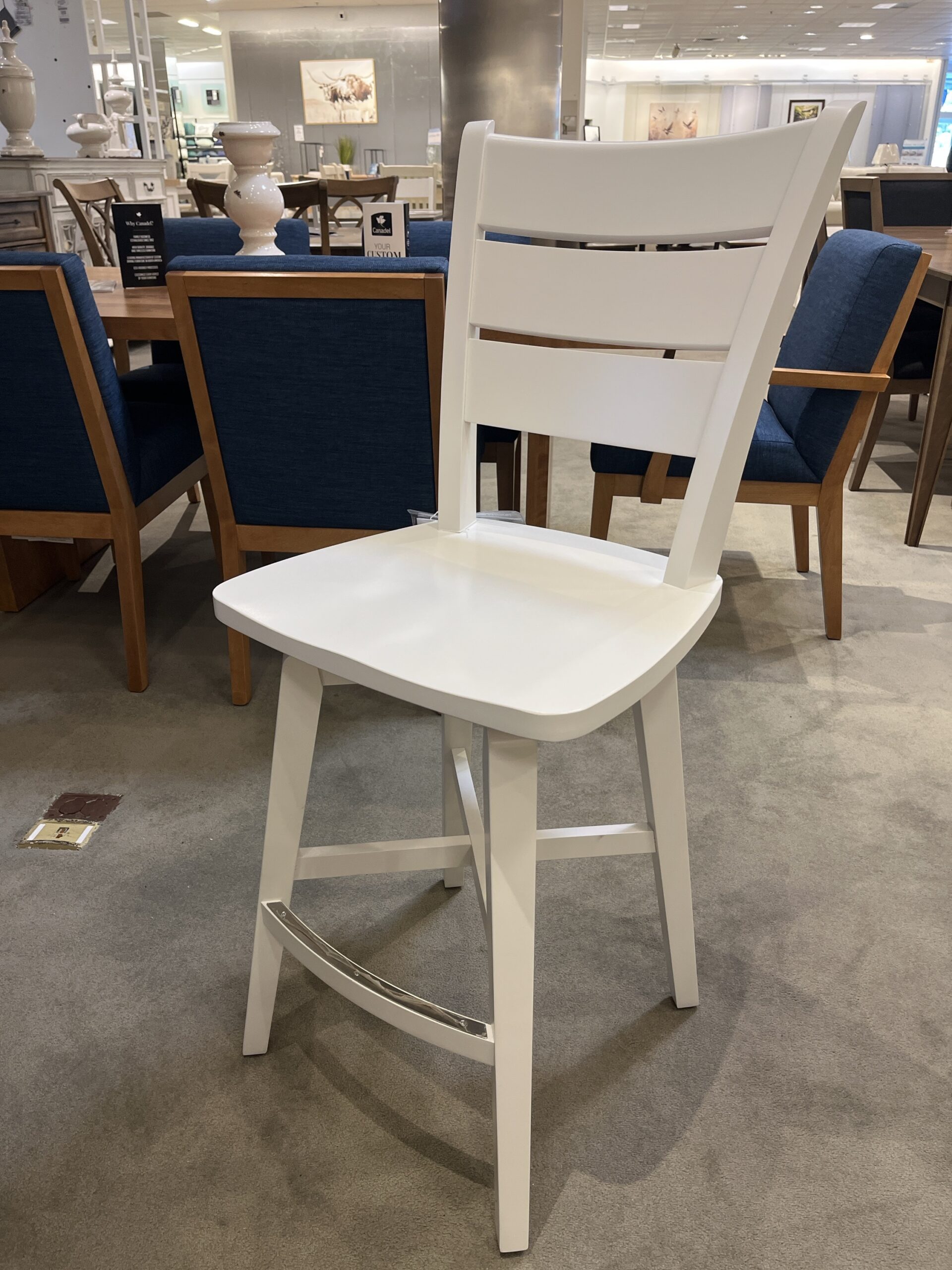 SNS 7399 Dove White Dining Stool