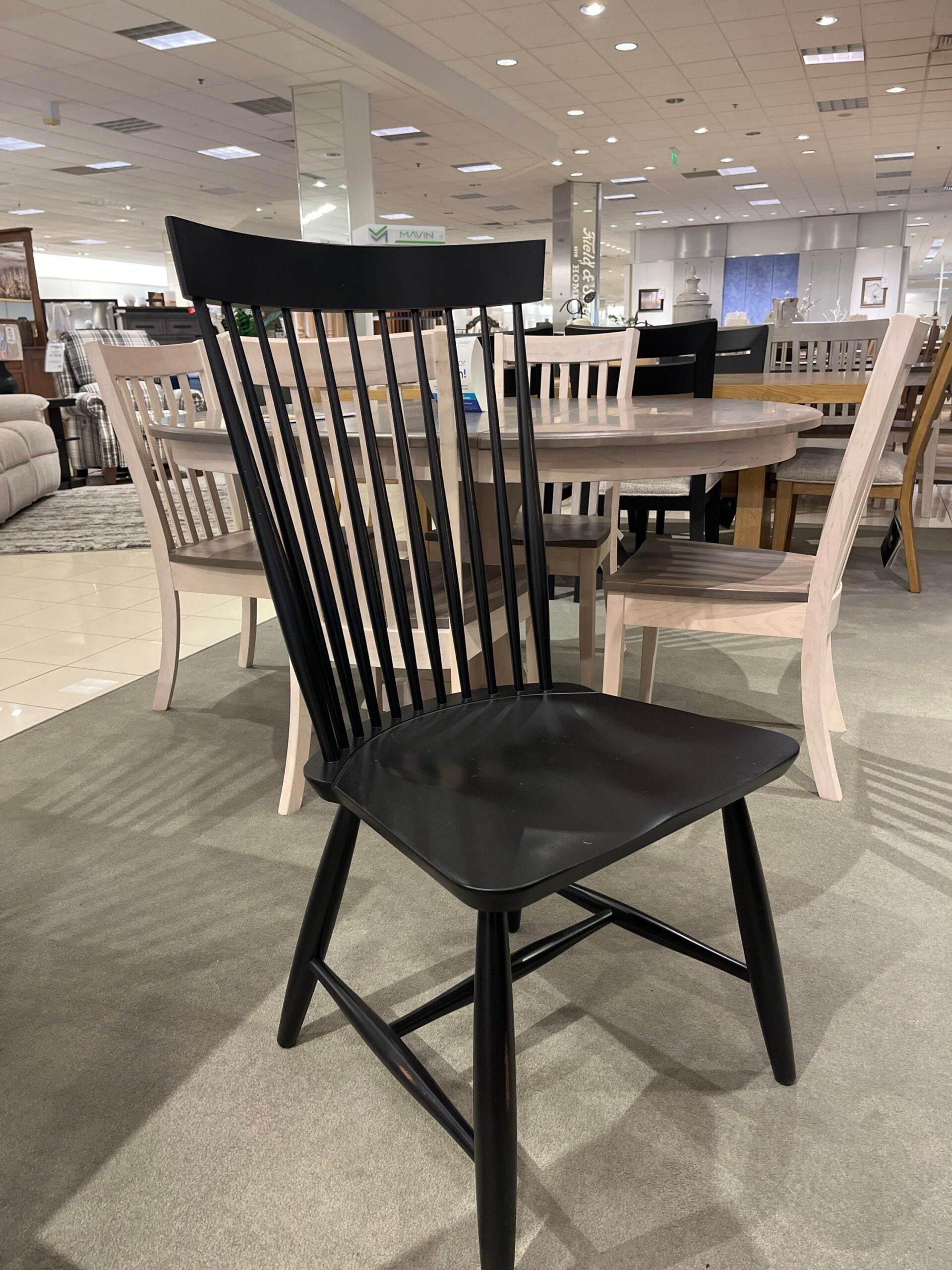 Champlain/Classic Black Distressed Dining Chair