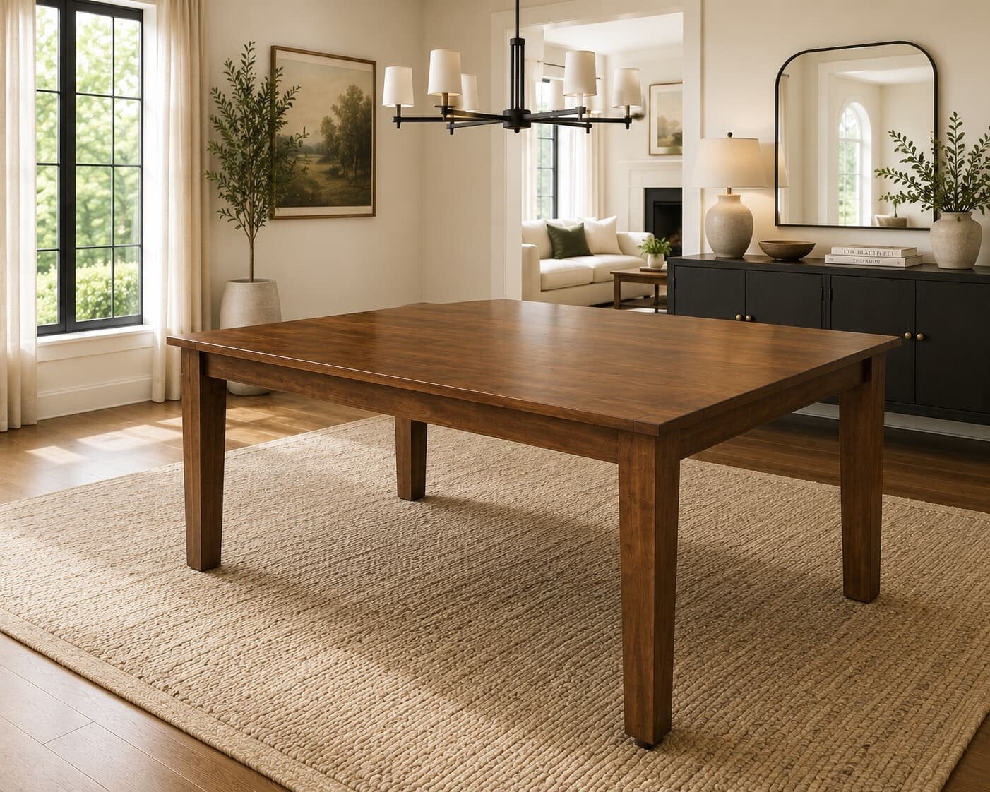 Canadel Cognac Washed Dining Rectangular Dining Room Table Matte Gourmet