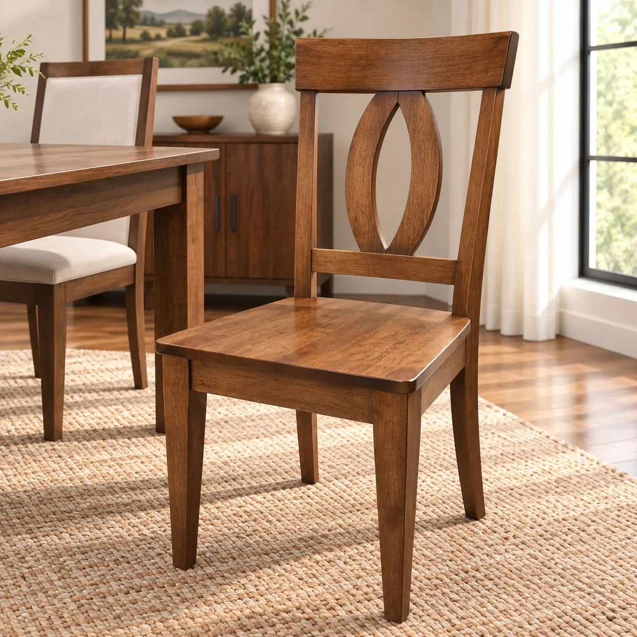 CNN 9200 Cognac Washed Dining Chair Matte