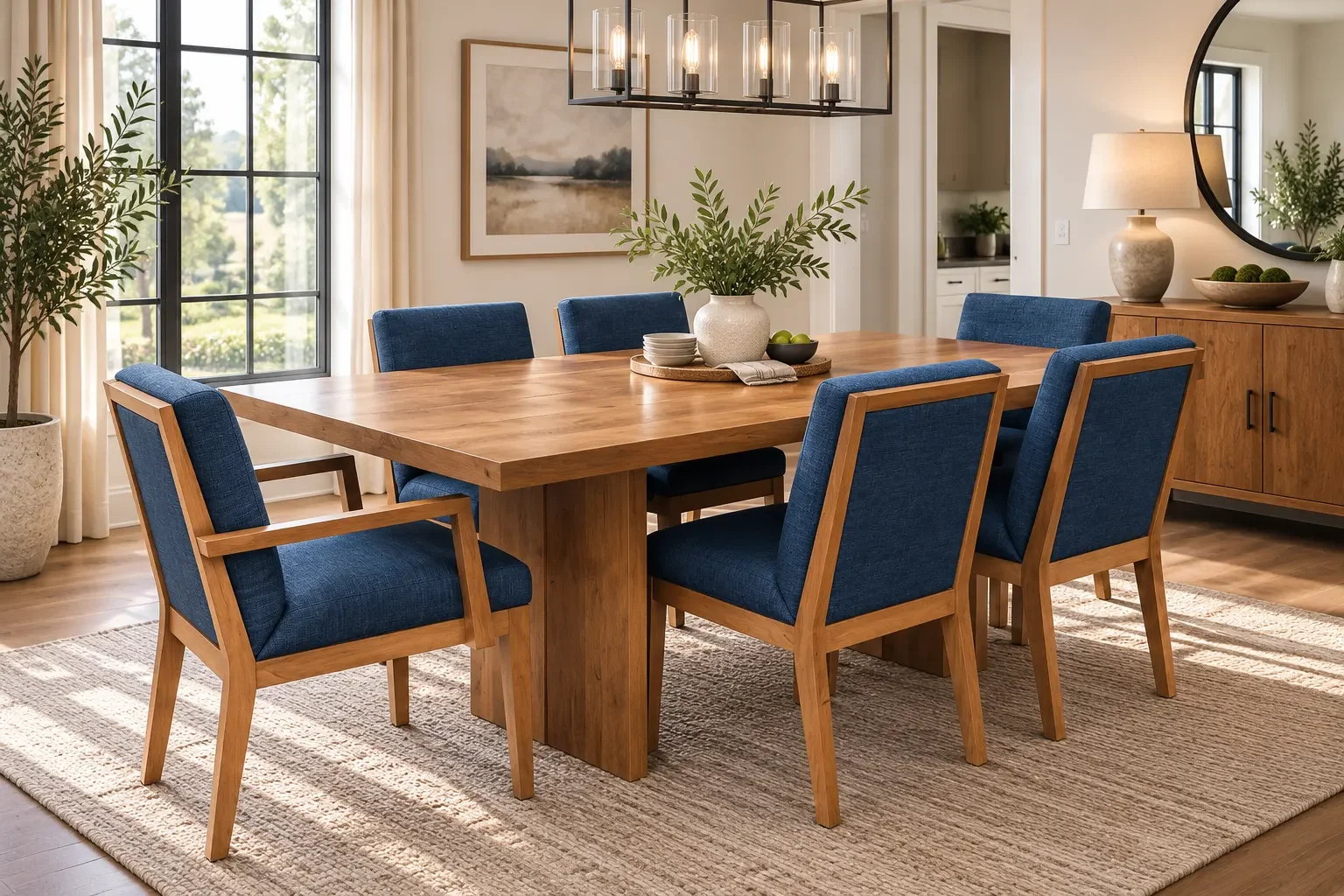 ChatGPT Image Sep 9, 2026, 10_20_34 AM Canadel 7PC Modern Dining Set - Image 1