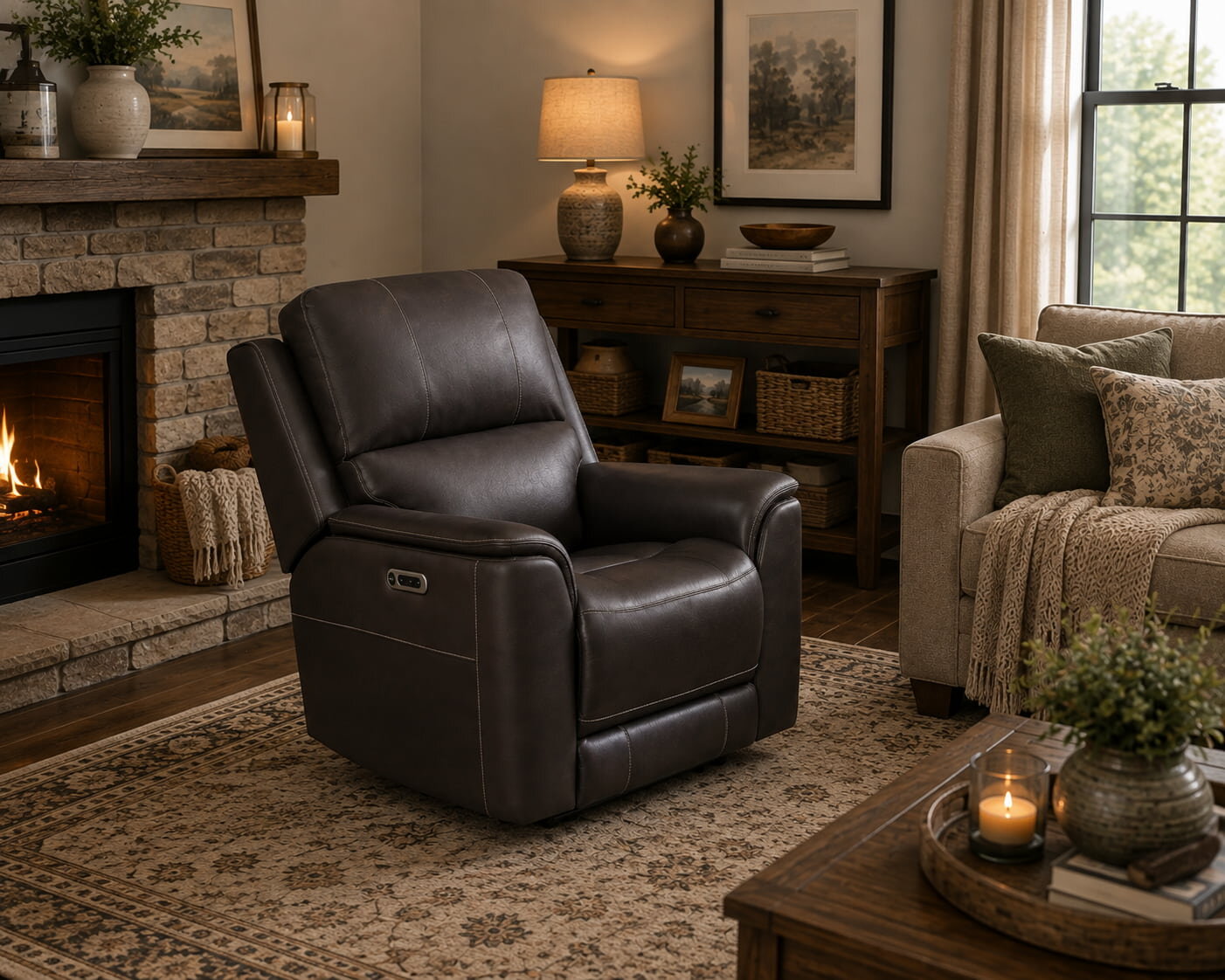 ChatGPT Image Aug 25, 2026, 04_58_57 PM Easton - Steamboat Brown Power Zero Gravity Recliner - Image 1
