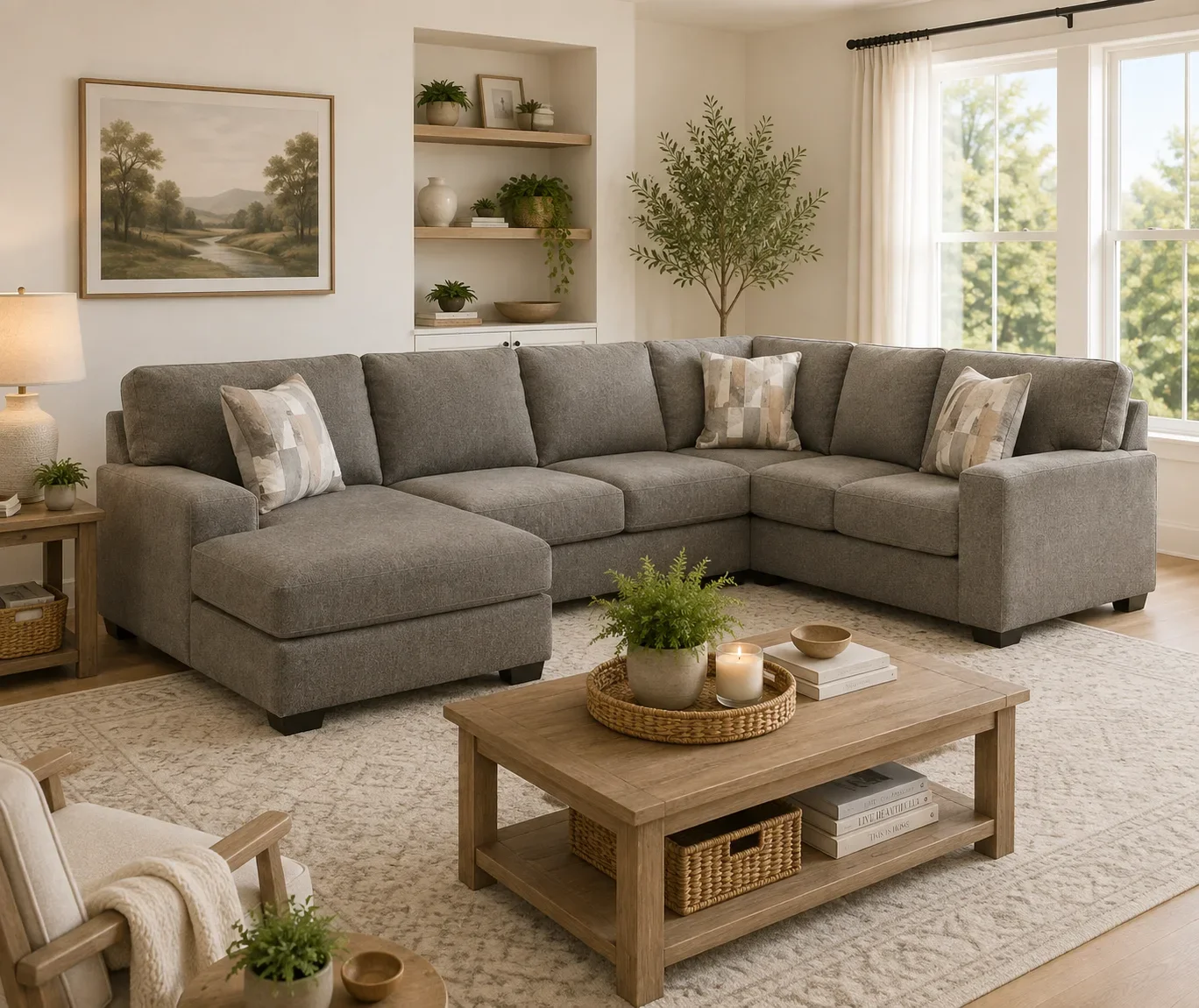 Clarington 3-Piece Sectional with Chaise