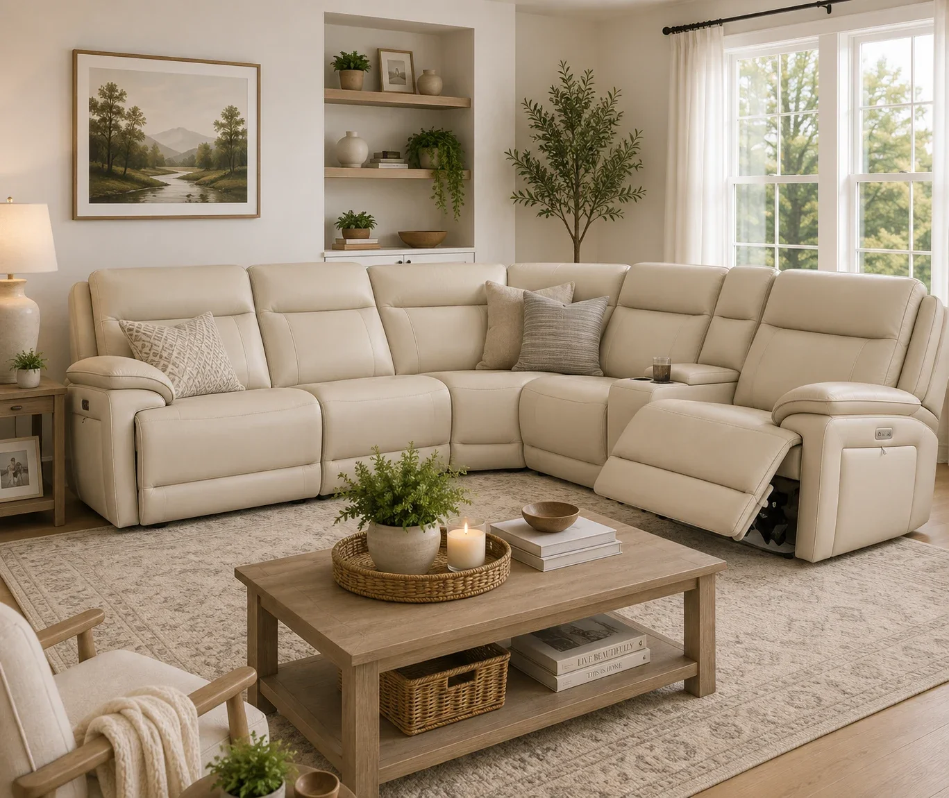 Double Deal 6-Piece Power Reclining Sectional