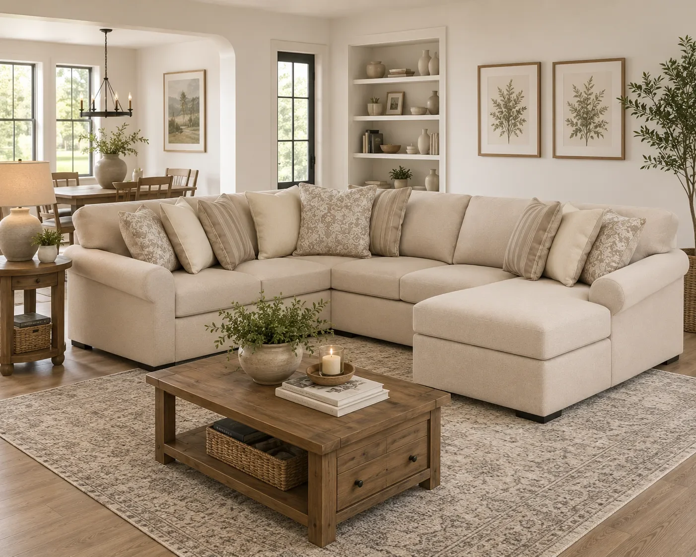 LadyMae 4-Piece Sectional with Chaise