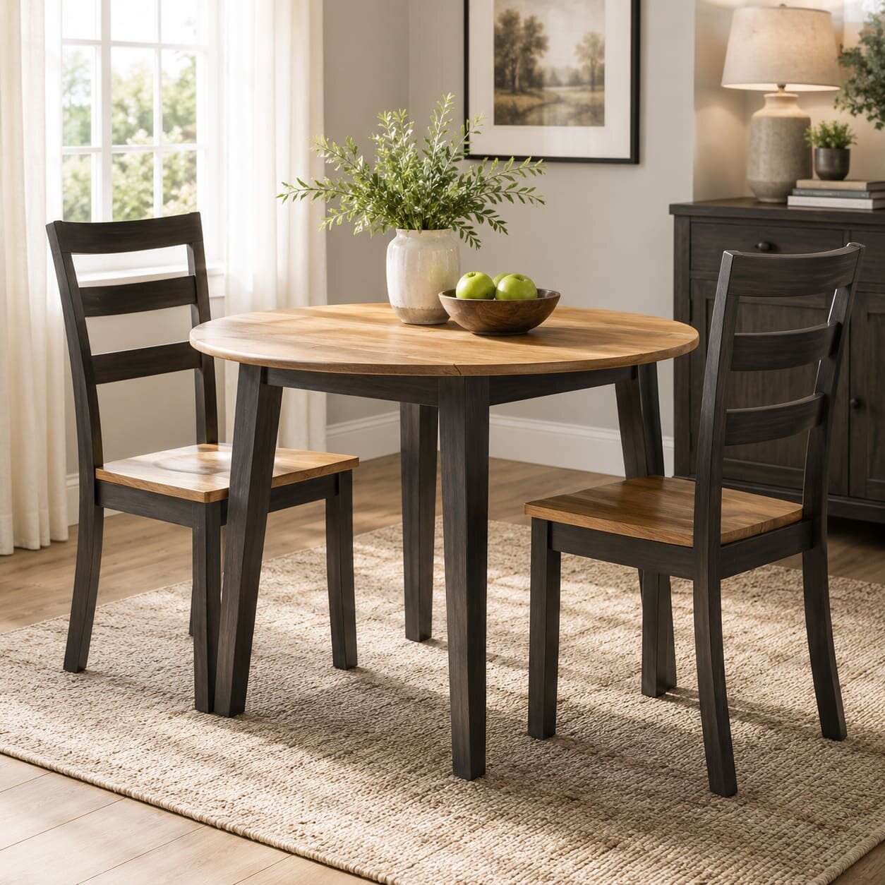 ChatGPT Image Sep 1, 2026, 05_24_44 PM Gesthaven Dining Table and 2 Chairs - Image 1