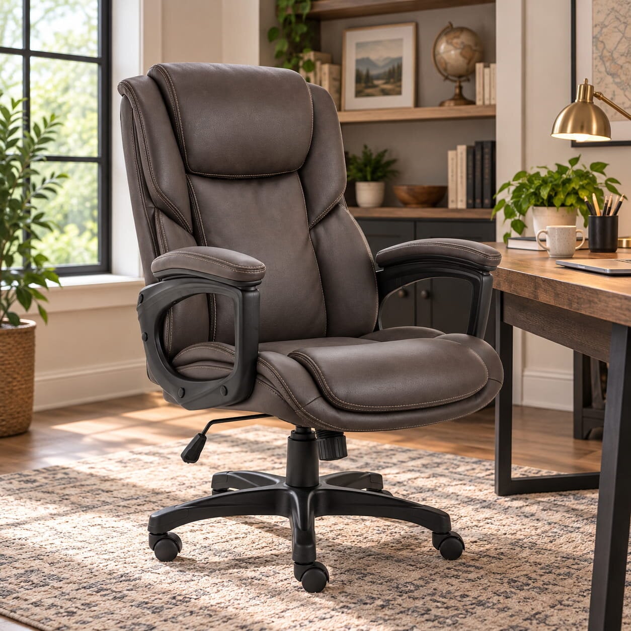 Dc#316-gsm - Grand Slam Mocha Fabric Desk Chair