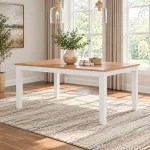Gesthaven Dining Table with 4 Chairs and Bench (Set of 6)