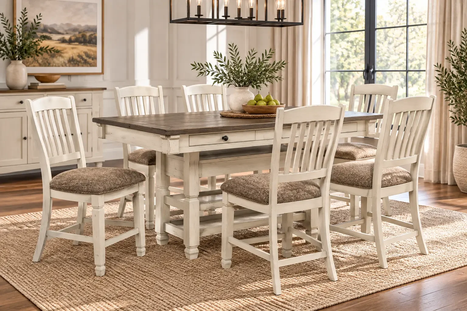 ChatGPT Image Sep 8, 2026, 05_07_25 PM Bolanburg Counter Height Dining Table with 6 Barstools - Image 1