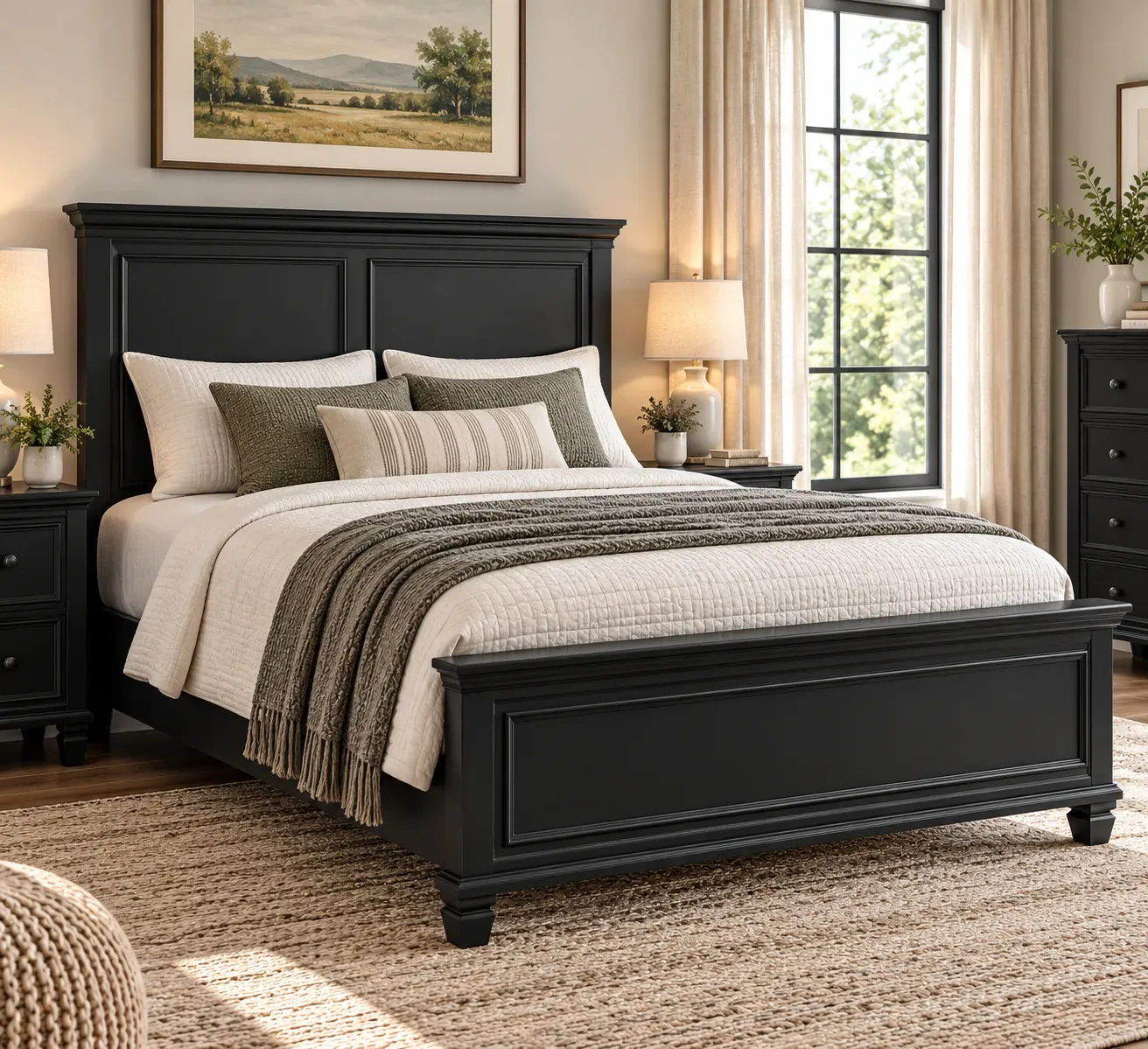 Lanolee Queen Panel Bed
