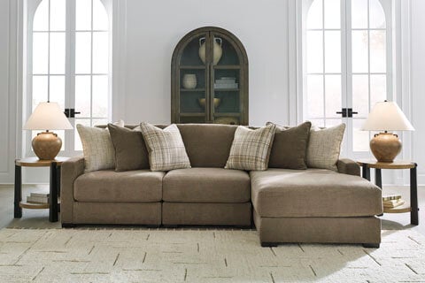 Camellia-Court 3-Piece Sectional with Chaise