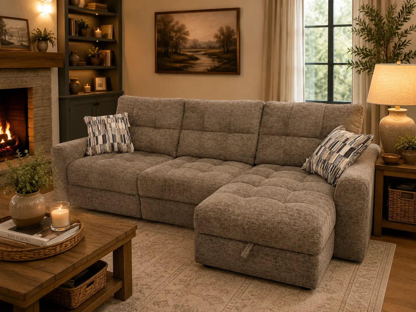 ChatGPT Image Jul 29, 2026, 11_56_45 AM Warehouse M Reclining Sofa Chaise - Image 1