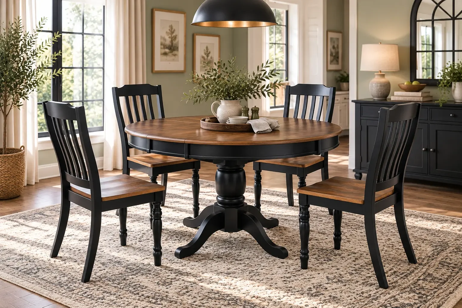 Clorazi Extension Dining Table and 4 Chairs