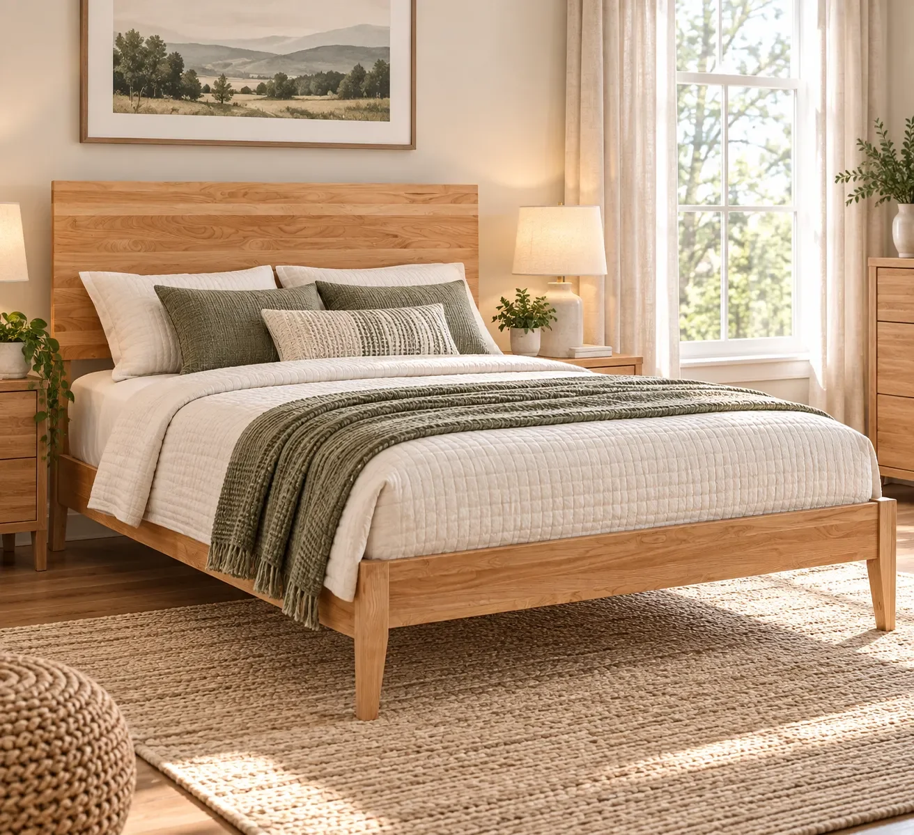 ChatGPT Image Sep 10, 2026, 05_27_10 PM 2 West Queen Modern Platform Bed - Image 1