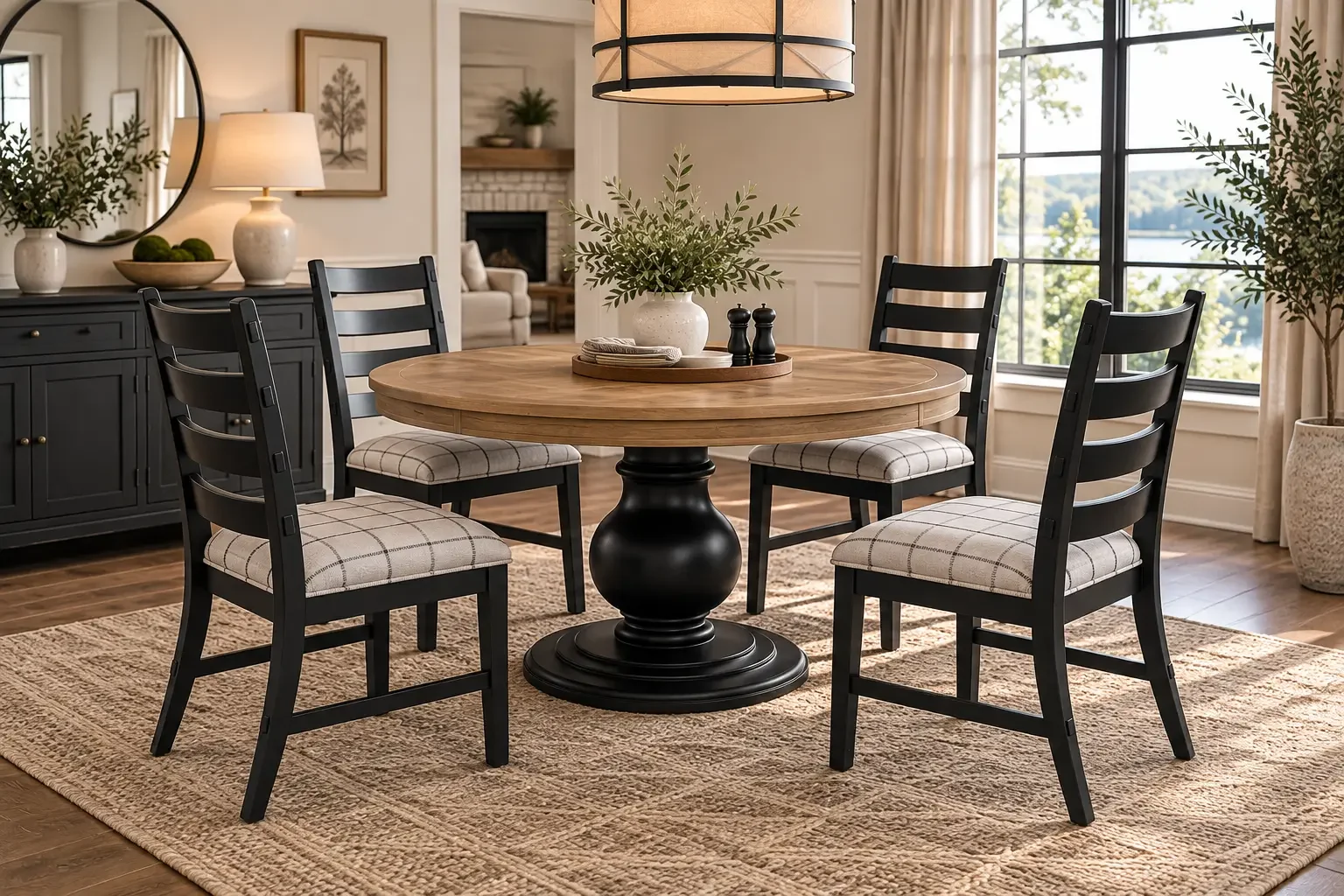 Ridgester Dining Table and 4 Chairs