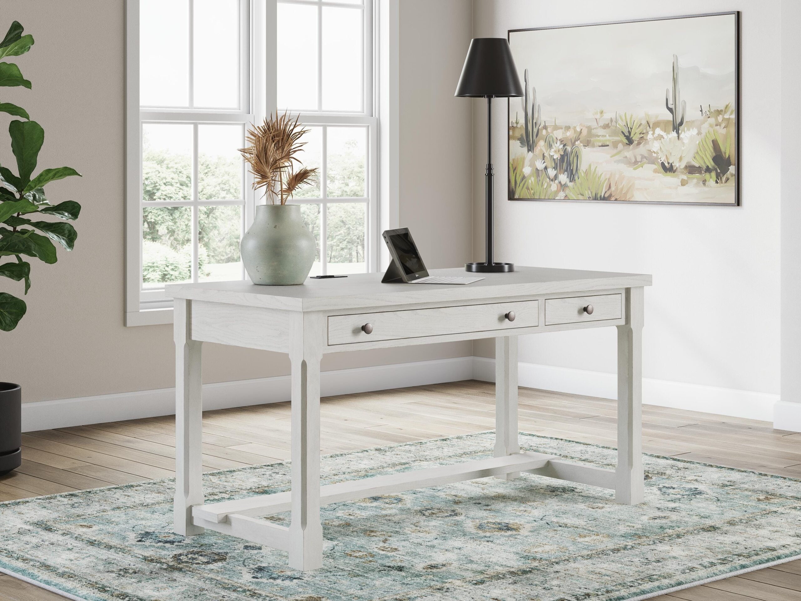 7fe97a77b0435e086057ee590778995b Robbinsdale Home Office Desk - Image 1