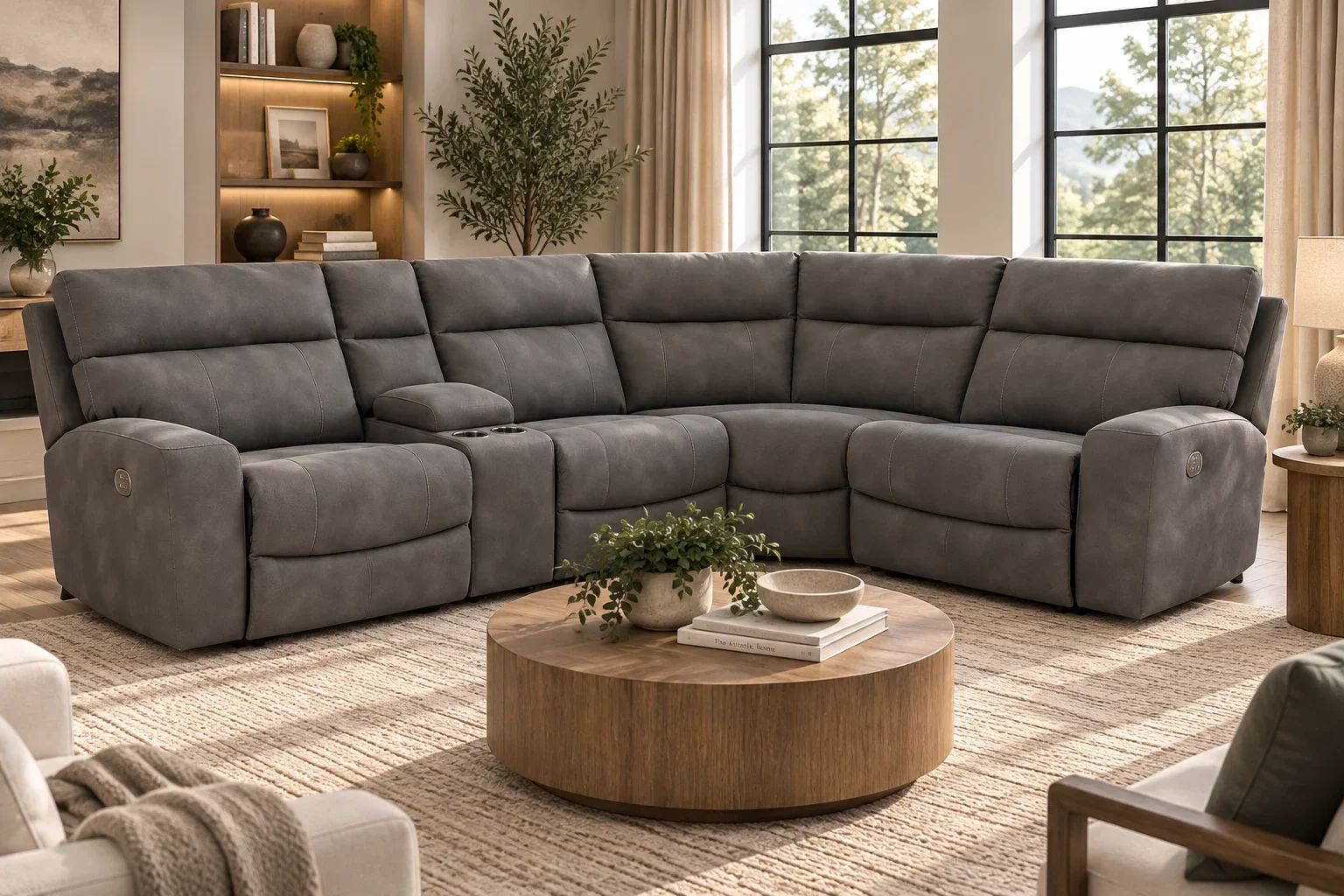 Next-Gen Durapella 5-Piece Power Reclining Sectional