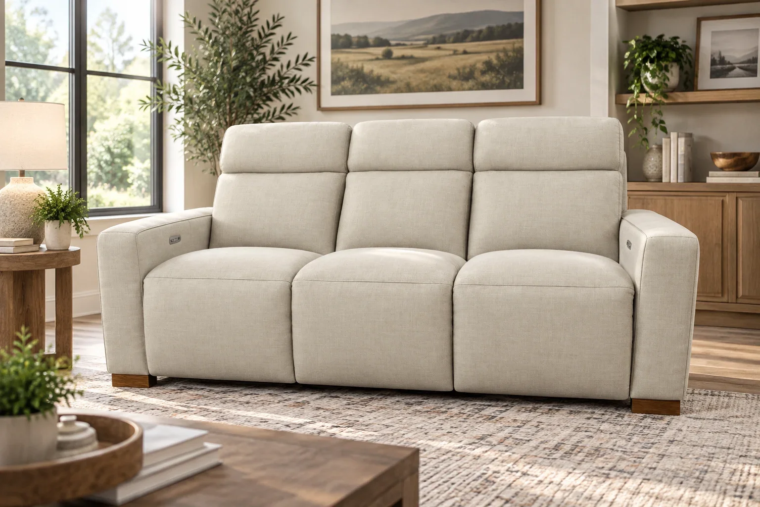 Acadia Power Reclining Sofa w/ Headrest - 84U811
