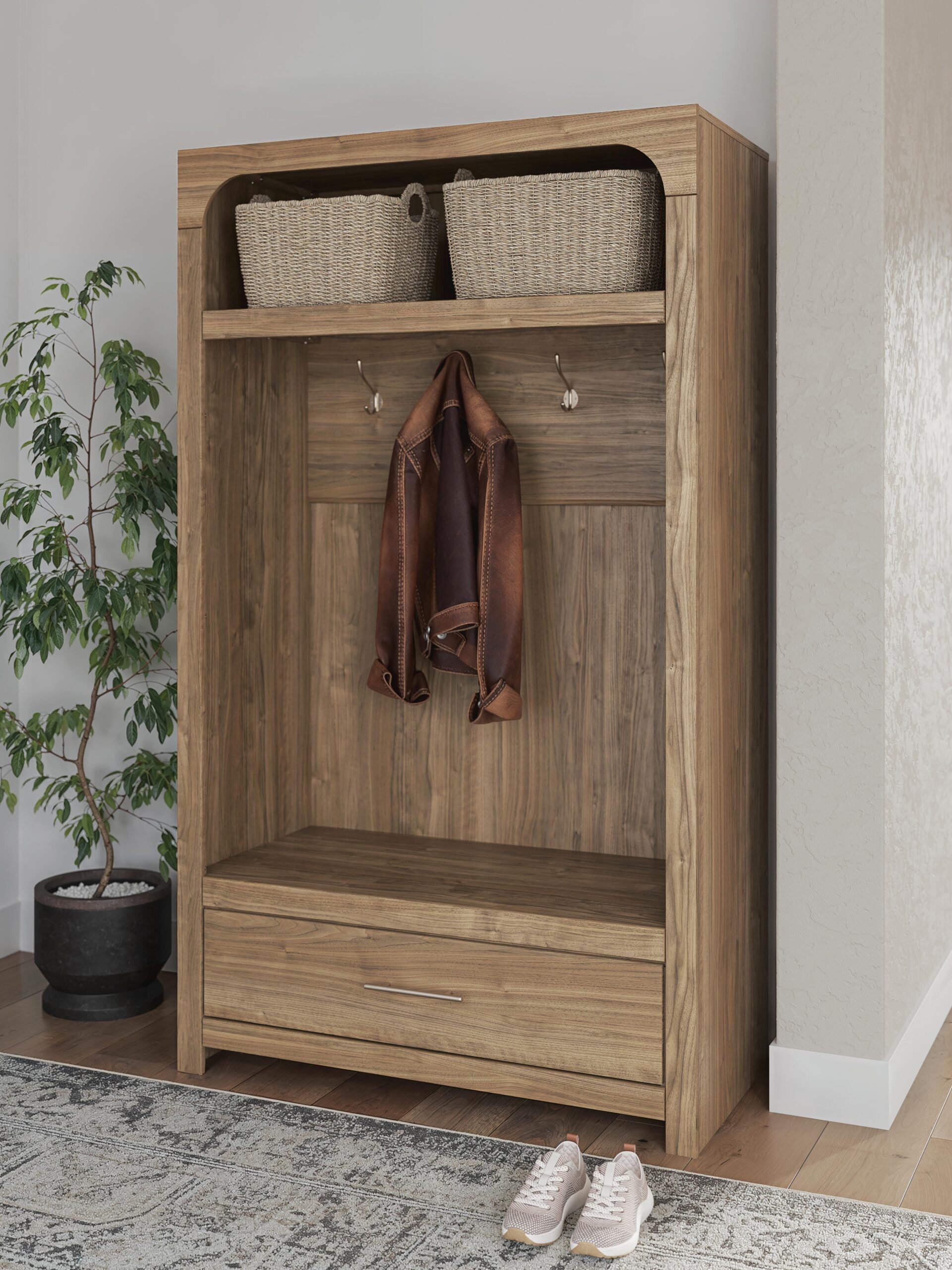 c42e8e17753d319c8e1a4a0c262c5202 Dovander Hall Tree with Storage Bench - Image 1